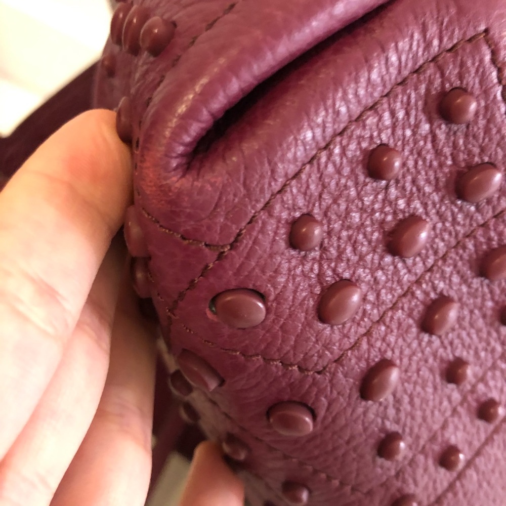 Tod's wave bag medium size in Burgandy - Picture 6 of 13